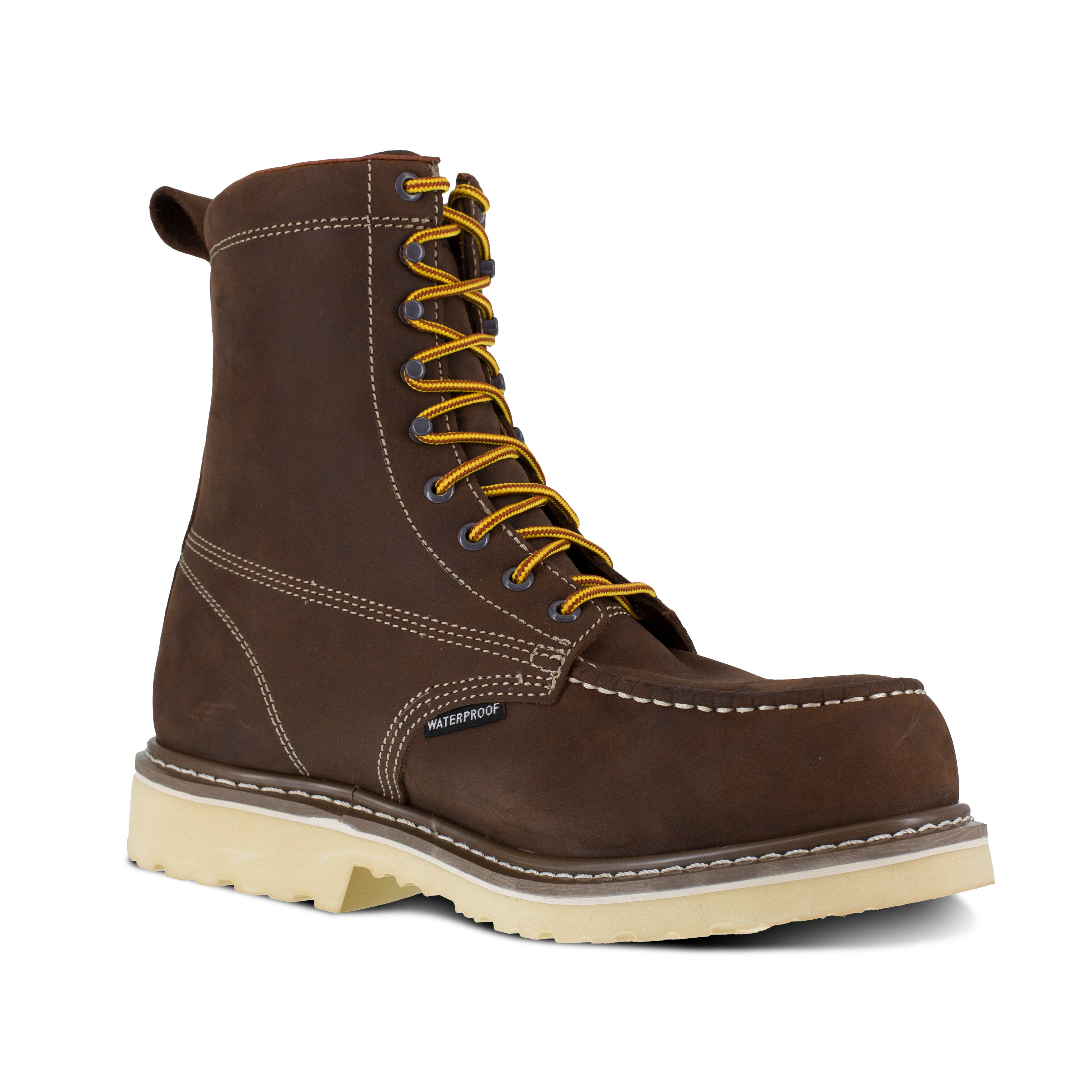 Iron Age Men's Solidifier 8" Composite Toe Waterproof Work Boot - Brown - IA5082 7 / Medium / Brown - Overlook Boots