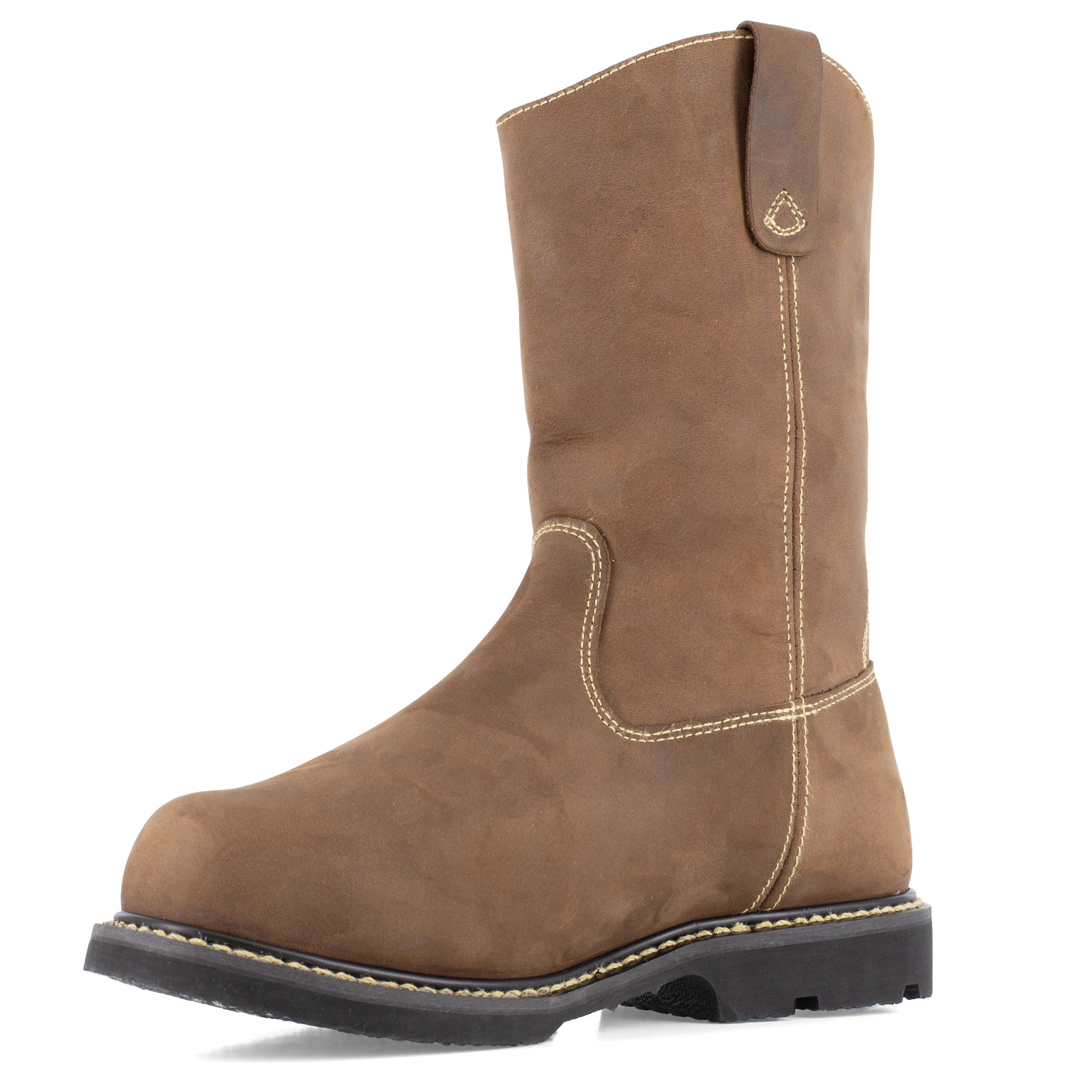 Iron Age Men's Groundbreaker 11" Composite Toe Wellington CushGuard Work Boot - Brown - IA5094 - Overlook Boots