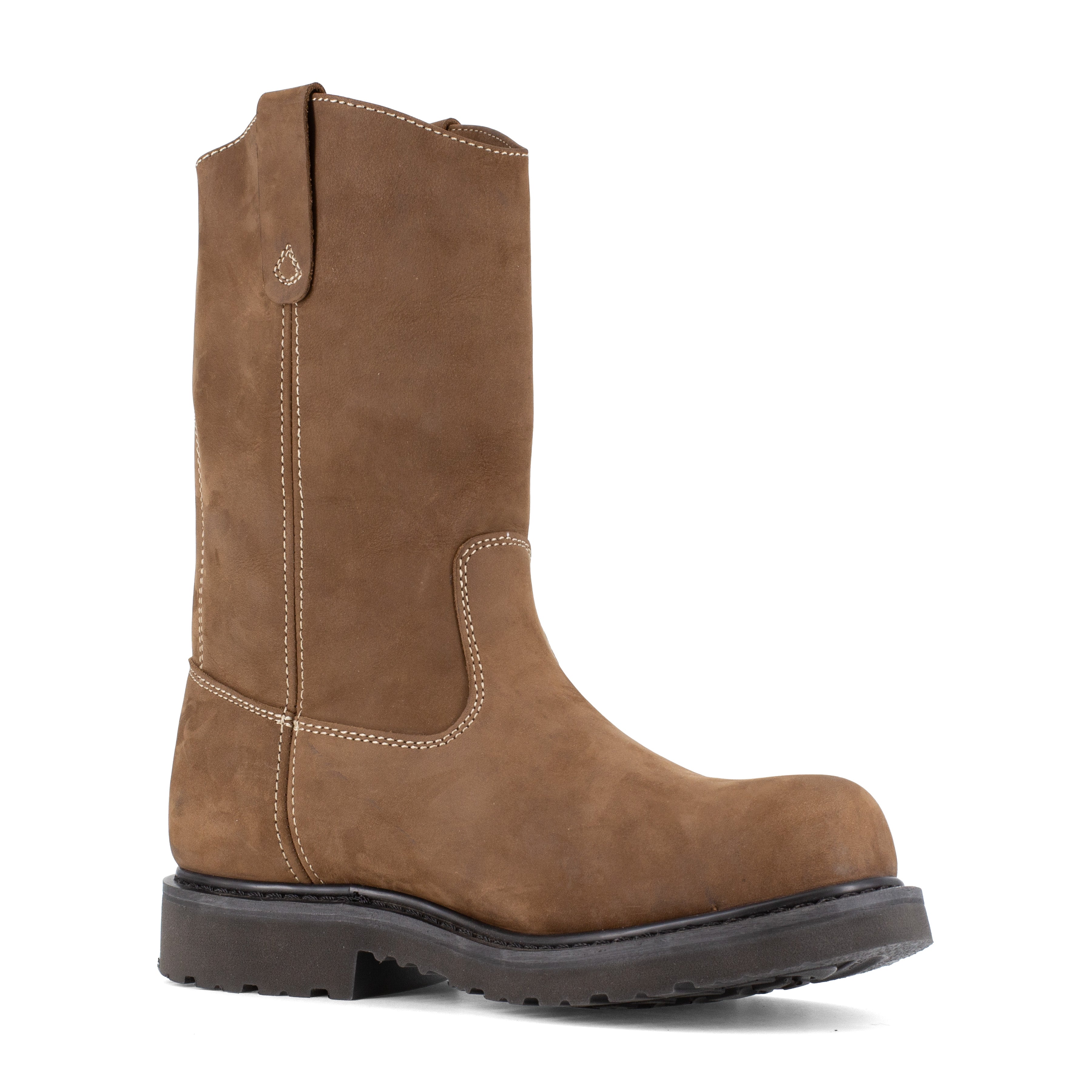 Iron Age Men's Solidifier 11" Composite Toe Pull On Wellington Work Boot - Brown - IA5095 7 / Medium / Brown - Overlook Boots