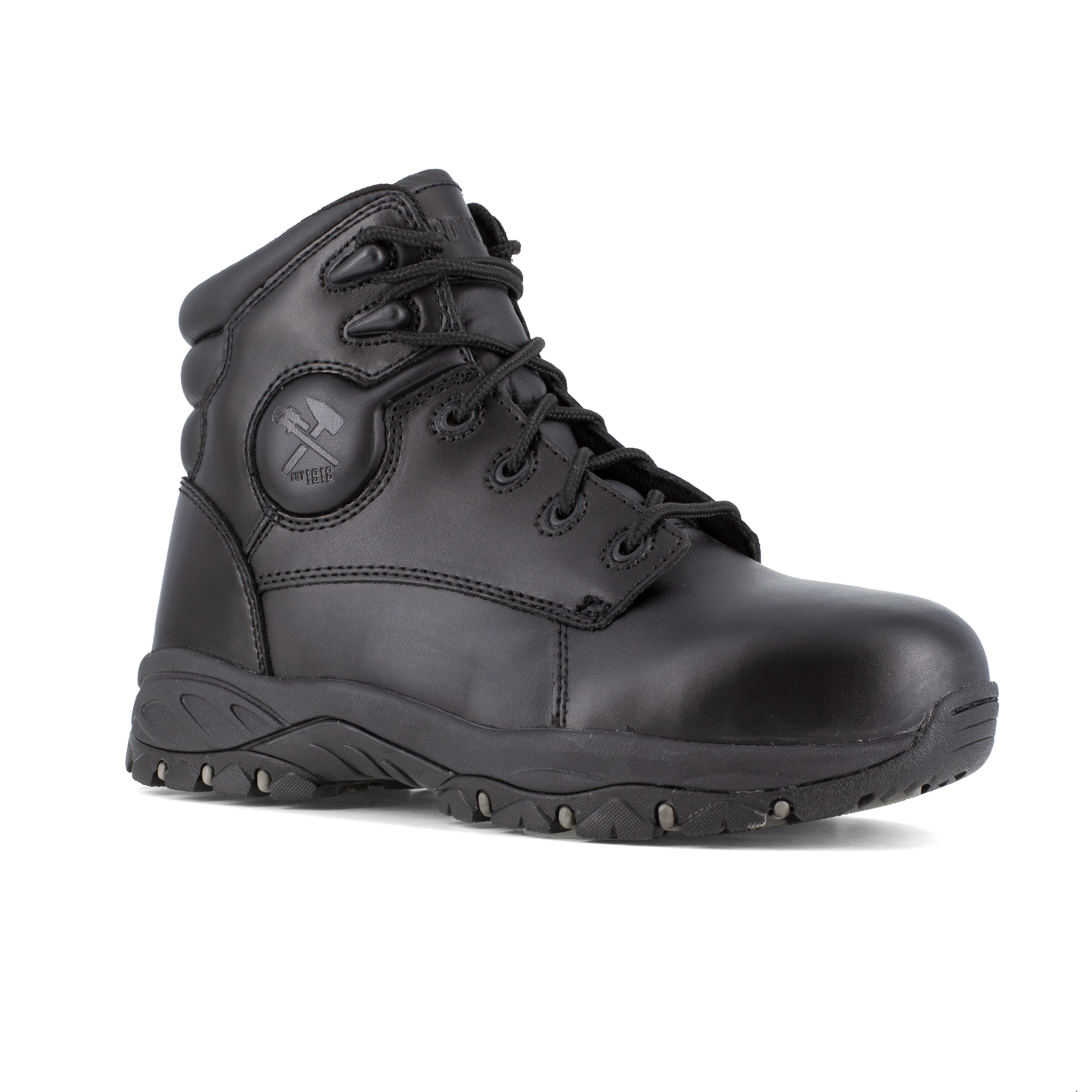 Iron Age Men's Ground Finish 6" Steel Toe Work Boot - Black - IA5150 6 / Medium / Black - Overlook Boots