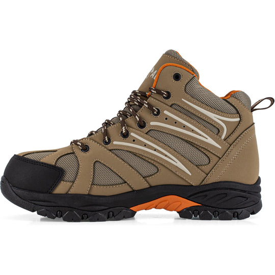 Iron Age Men's Surveyor Comp Toe Waterproof Hiker Work Shoe- Brown- IA5401 - Overlook Boots