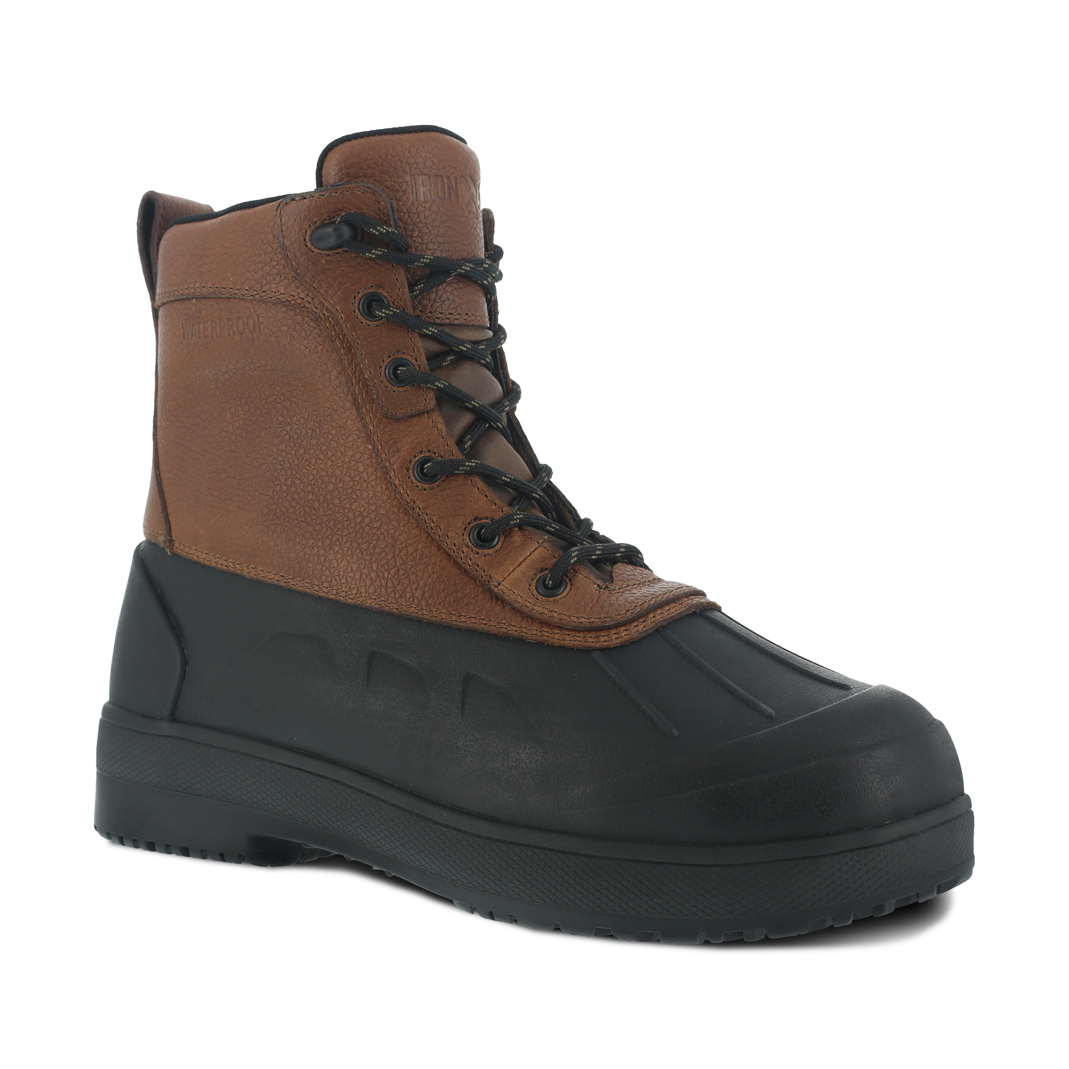 Iron Age Men's Compound Composite Toe Waterproof Rubber Vamp Work Boot - Black - IA9650 6 / Extra Wide / Black - Overlook Boots