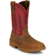 Justin Men's Markout 11" Steel Toe Western Work Boot - Brown - PD4071 - Overlook Boots