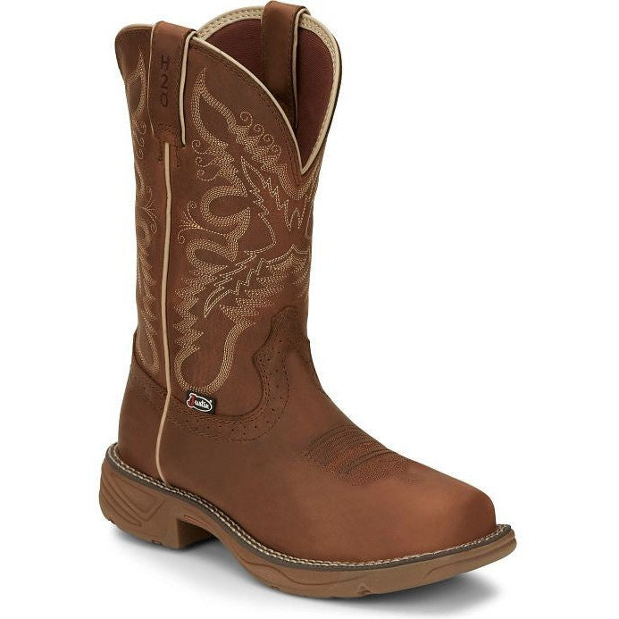 Justin Women's Rush 11" Waterproof Western Work Boot -Tan- SE4353 - Overlook Boots