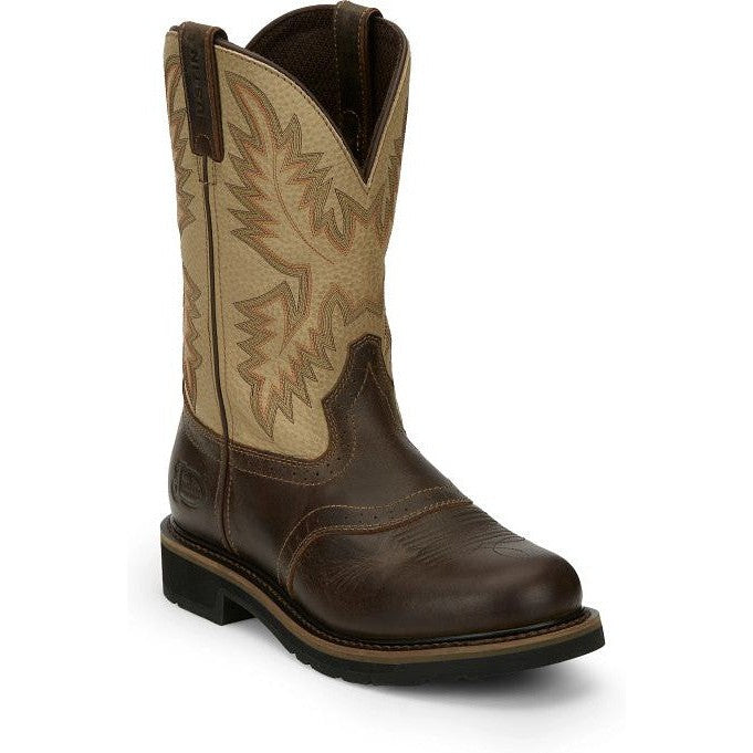 Justin Men's Superintendent 11" Western Work Boot -Brown- SE4660 - Overlook Boots