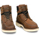 Justin Men's Bristol 6" Soft Toe Waterproof Slip Resist Work Boot- Brown- HW686 - Overlook Boots