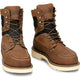 Justin Men's Harrold 8" Steel Toe Western Work Boot- Brown- HW695 - Overlook Boots