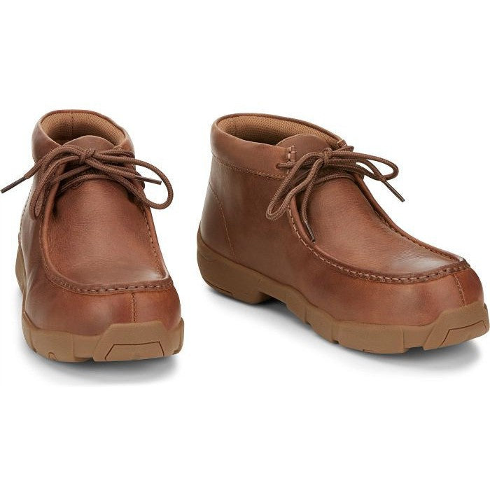 Justin Men's Cappie 4" Alloy Toe Work Shoe -Brown- SE242 - Overlook Boots