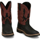 Justin Men's Bolt 11" Square Toe Western Work Boot -Black- SE4116 - Overlook Boots