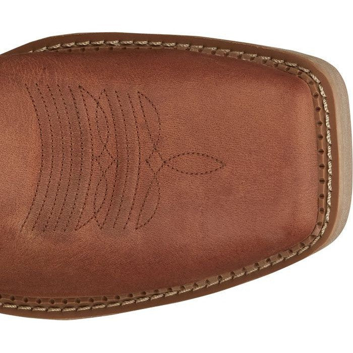 Justin Men's Bolt 11" Square Toe Western Work Boot -Brown- SE4110 - Overlook Boots