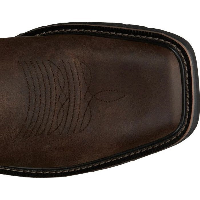 Justin Men's Driller 11" Square Toe Western Work Boot -Brown- SE4687 - Overlook Boots