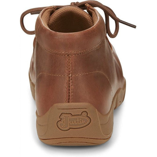 Justin Men's Cappie 4" Alloy Toe Work Shoe -Brown- SE242 - Overlook Boots