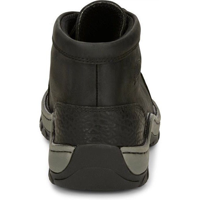 Justin Men's Crafton 4" Alloy Moc Toe Western Work Boot -Black- SE250 - Overlook Boots