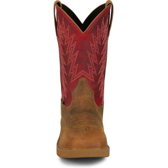 Justin Men's Markout 11" Steel Toe Western Work Boot - Brown - PD4071 - Overlook Boots