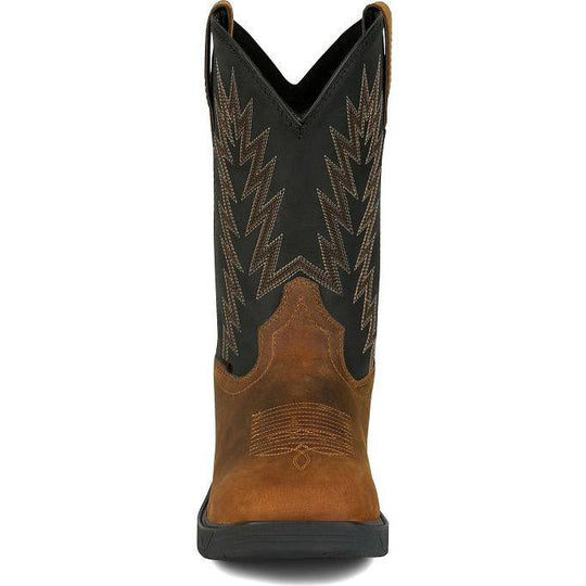 Justin Men's Taskmaker 11" Waterproof Western Work Boot - Brown - PD4072 - Overlook Boots