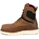 Justin Men's Harrold 8" Steel Toe Western Work Boot- Brown- HW695 - Overlook Boots