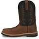 Justin Men's Bolt 11" Square Toe Western Work Boot - Brown - SE4112 - Overlook Boots