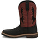 Justin Men's Bolt 11" Square Toe Western Work Boot -Black- SE4116 - Overlook Boots