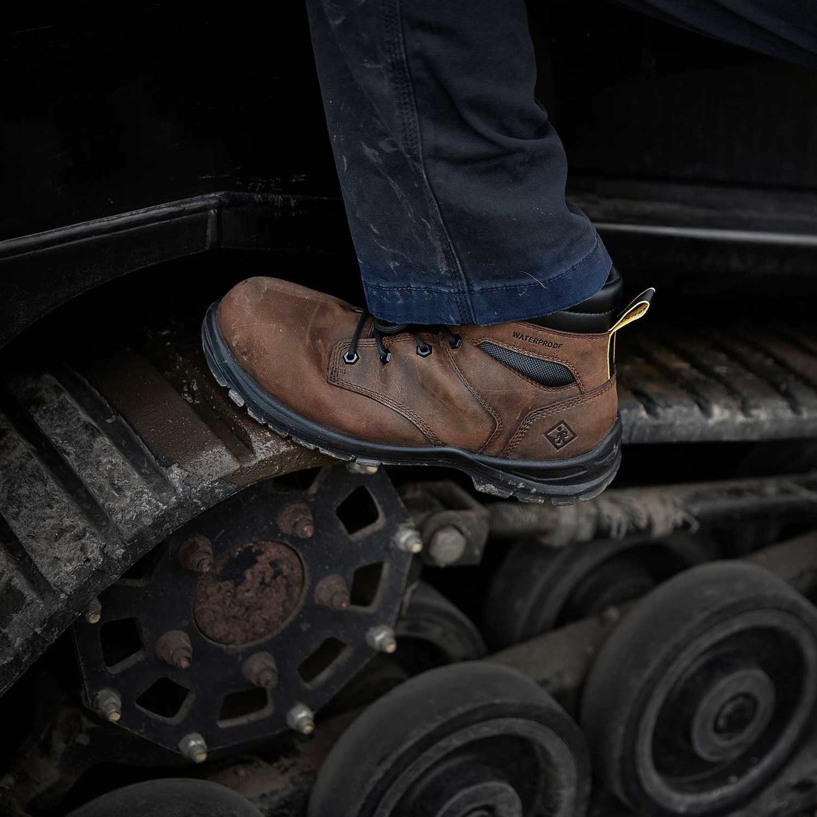 Terra Men's Byrne 6" Composite Toe Waterproof Safety Work Boot- Brown- 839BDB - Overlook Boots