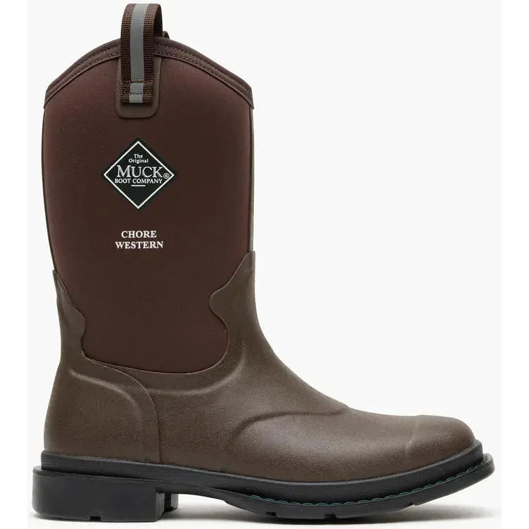 Muck Women's Chore 12" Square Toe WP Western Mid Boot- Brown- MCHWW90 - Overlook Boots