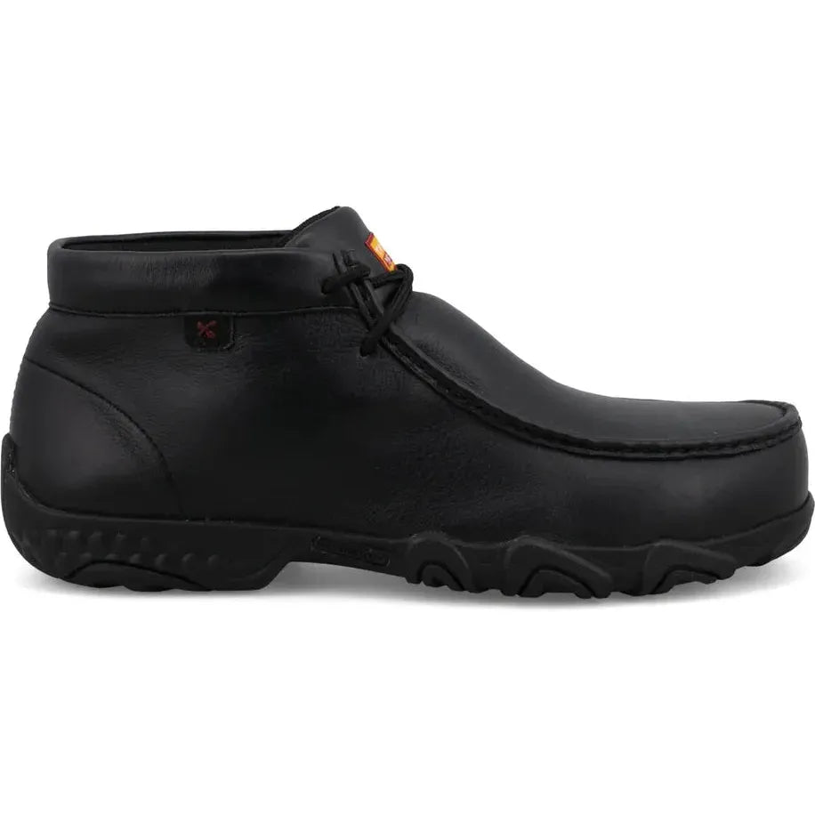 Twisted X Men's Chukka Driving Moc Toe Laces Work Shoe - Black - MDMXN02