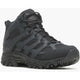 Merrell Work Men's Moab 3 Mid Tactical WP Hiking Boot -Black- J003911 8 / Medium / Black - Overlook Boots