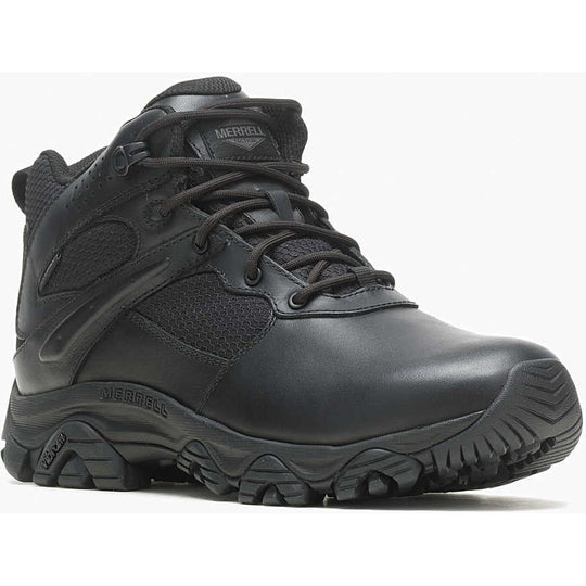 Merrell Work Men's Moab 3" Mid WP Response Hiking Boot -Black- J003917W 8 / Medium / Black - Overlook Boots