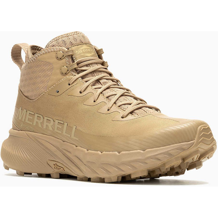 Merrell Work Men's Agility Peak Mid 5 Tactical WP Work Boot -Coyote- J005773 8 / Medium / Black - Overlook Boots