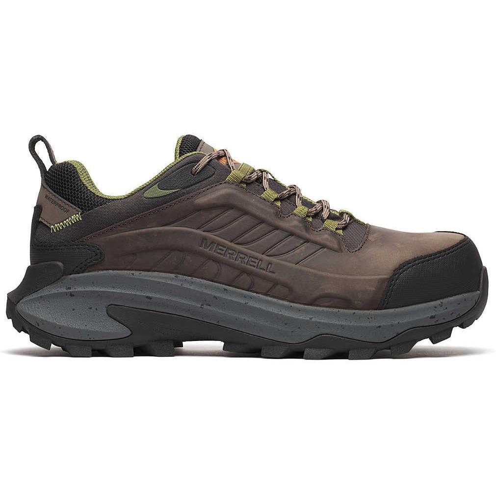 Merrell Work Men's Moab Speed 2 Carbon Fiber Waterproof Work Shoe - Taupe - J007891 7 / Medium / Brown - Overlook Boots