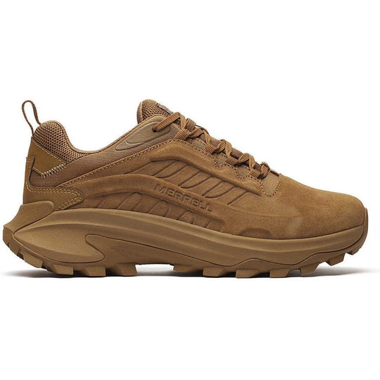 Merrell Work Men's Moab Speed 2 Tactical Waterproof Work Shoe - Coyote - J007939 3.5 / Medium / Coyote - Overlook Boots