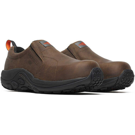 Merrell Work Men's Jungle Moc Comp Toe SD+ WP Leather Work Shoe- J099381W - Overlook Boots