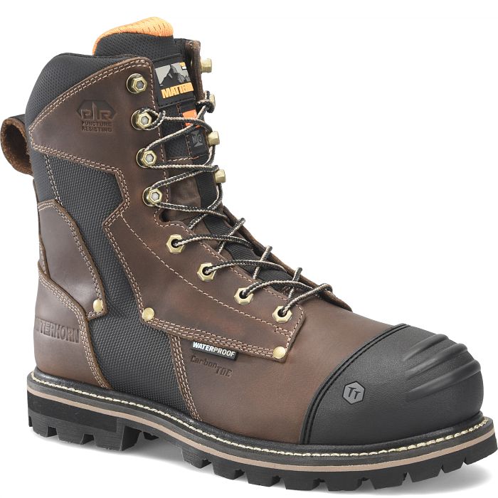 Matterhorn Men's Ibeam 8" WP Comp Toe Metguard Work Boot -Brown- MT2548  - Overlook Boots
