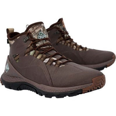 Muck Men's Outscape Max Waterproof Lace Up Hiker Work Boot -Mossy Oak MTLMDNA - Overlook Boots