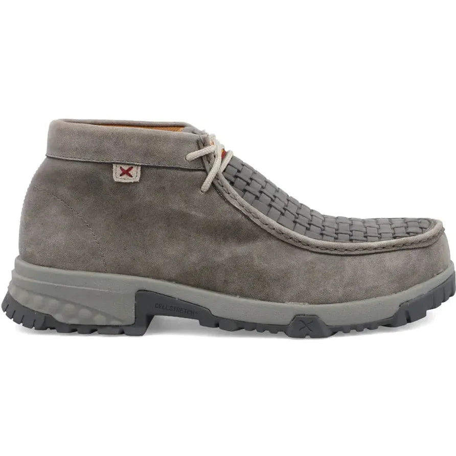 Twisted X Men's CellStretch Comp Toe Chukka Driving Work Shoe- Grey - MXCN001