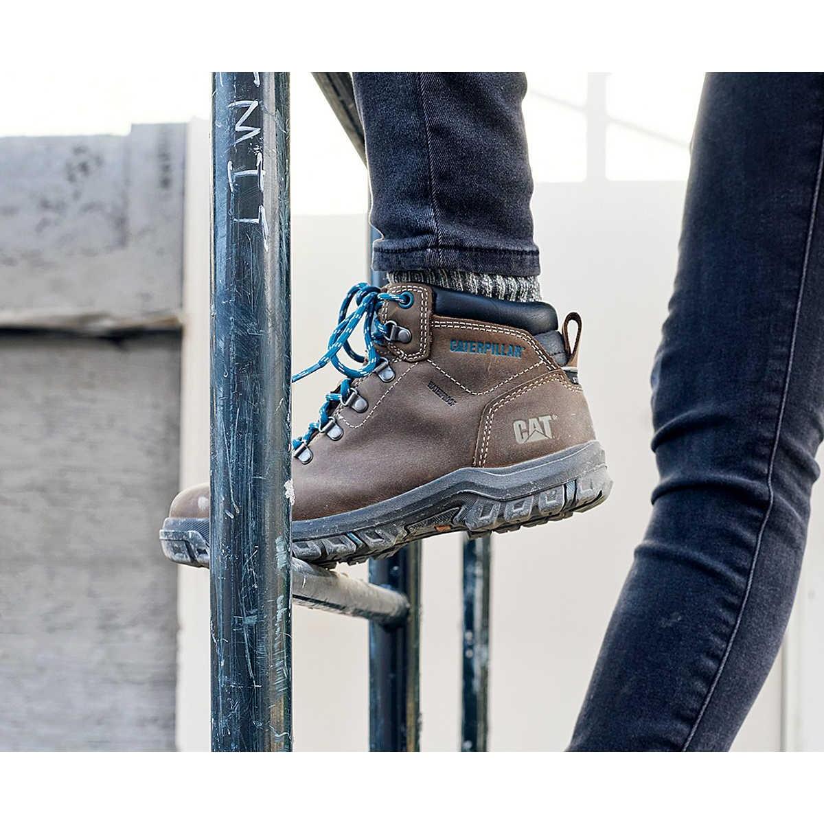 Cat Women's Mae Steel Toe Waterproof Slip Resistant Work Boot - Black - P91022 - Overlook Boots