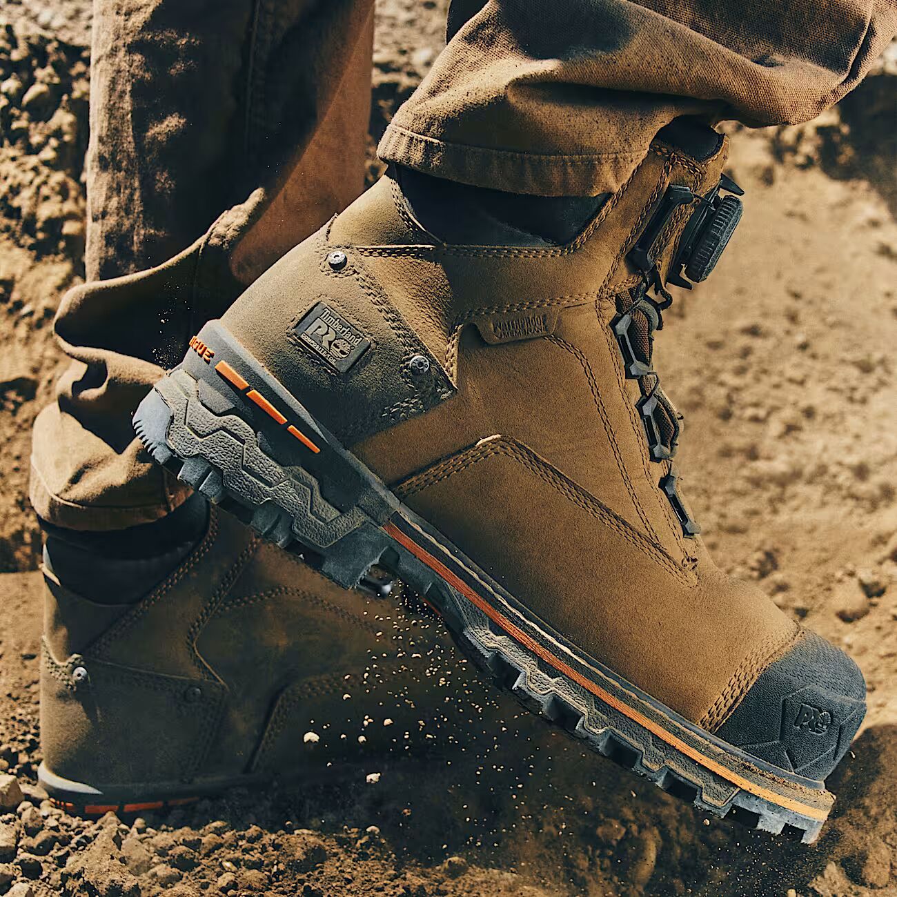 Timberland Pro Men's BOA Boondock 6" Composite Toe Waterproof Work Boot-Brown - TB0A66KYEM4 - Overlook Boots