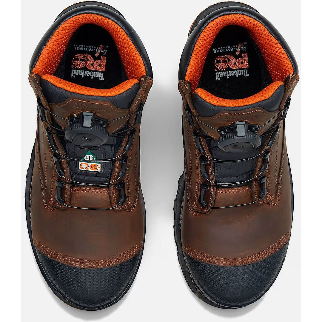Timberland Pro Men's BOA Boondock 6" Composite Toe Waterproof Work Boot-Brown - TB0A66KYEM4 - Overlook Boots