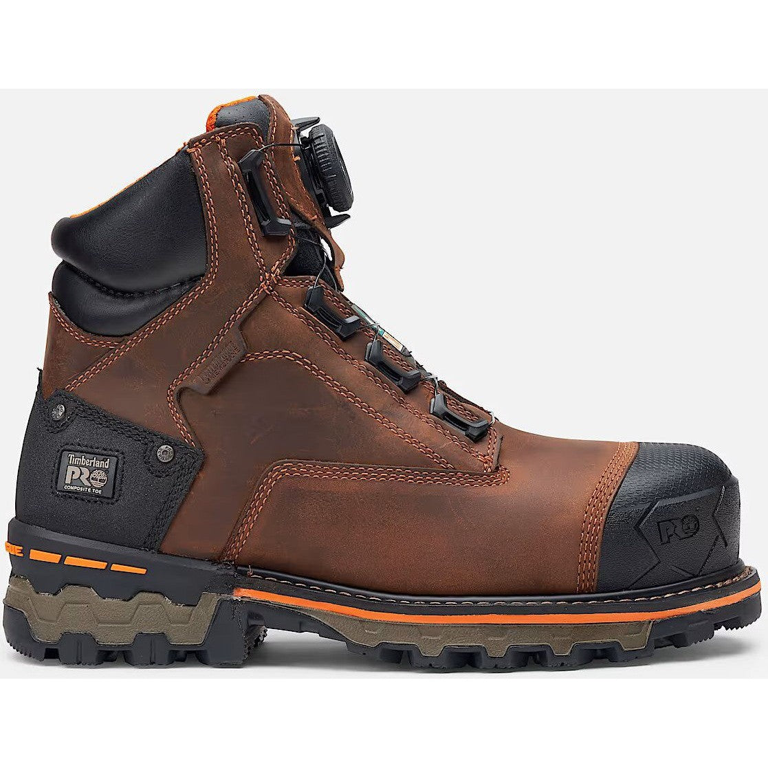 Timberland Pro Men's BOA Boondock 6" Composite Toe Waterproof Work Boot-Brown - TB0A66KYEM4 7 / Medium / Brown - Overlook Boots