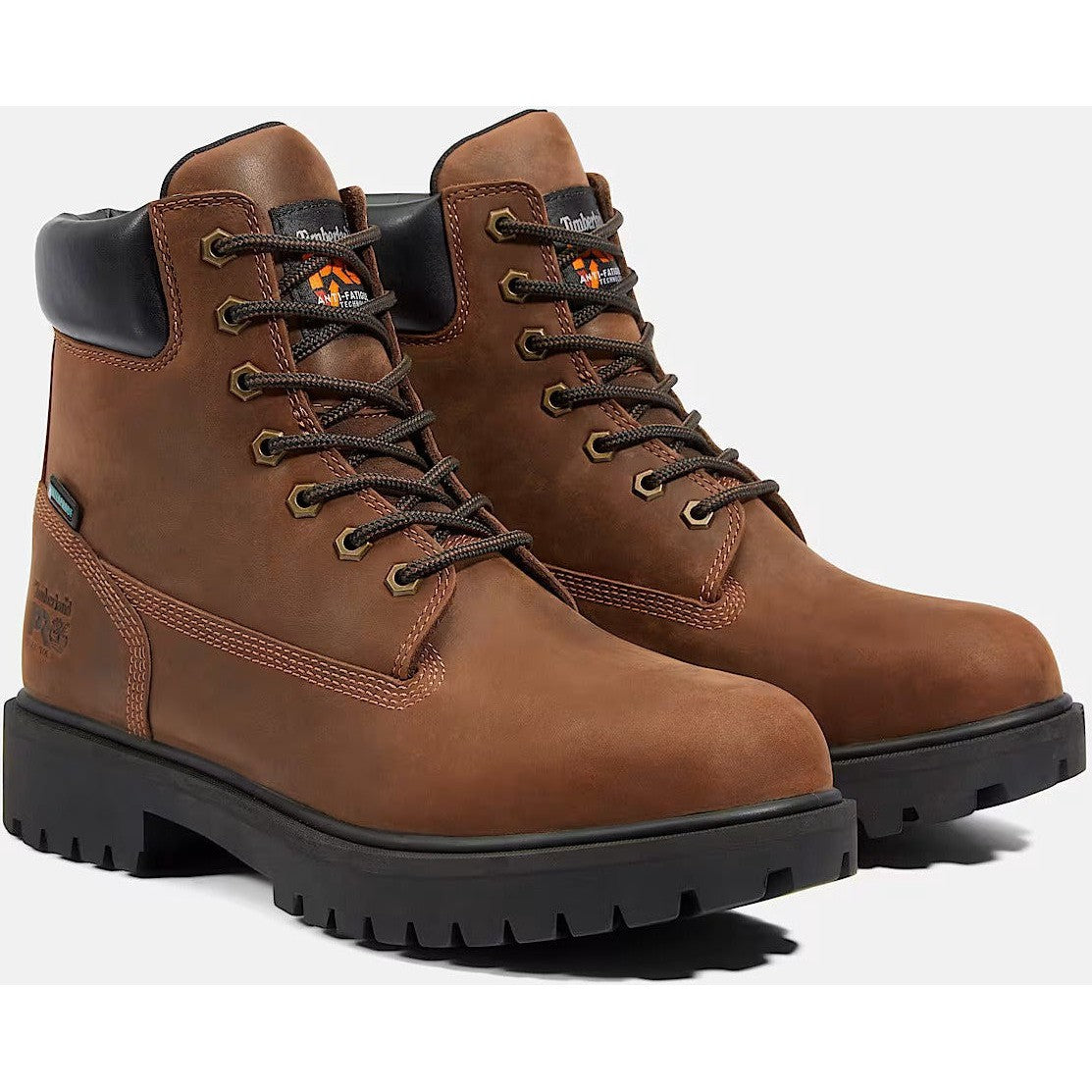 Timberland Pro Men's Direct Attach 6" Soft Toe Waterproof Work Boot- Brown- TB138020242 - Overlook Boots