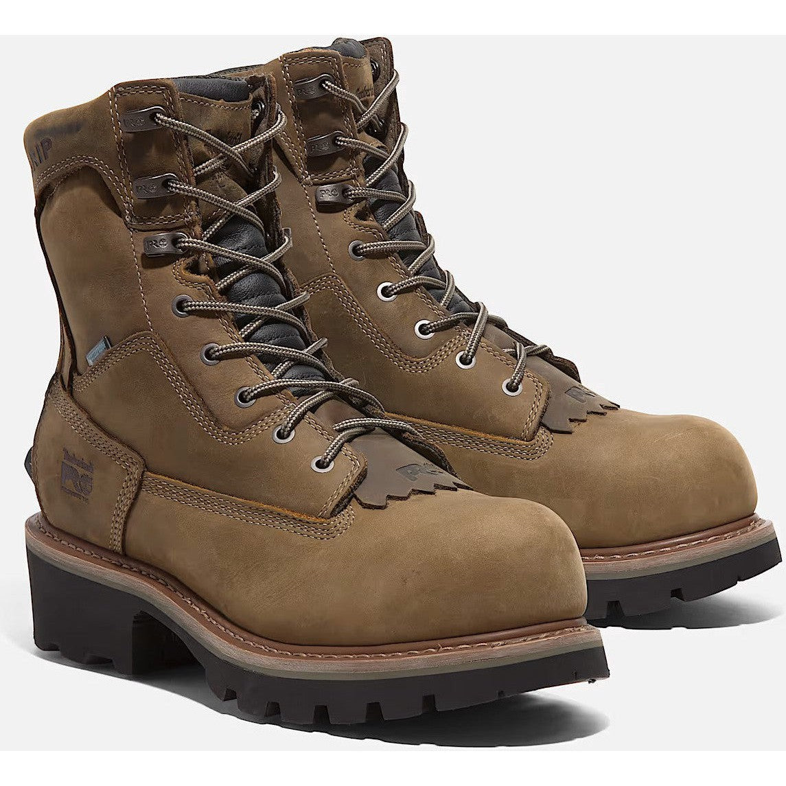 Timberland Pro Men's Evergreen Logger Composite Toe Logger Work Boot- Brown- TB1A28QQ214 - Overlook Boots
