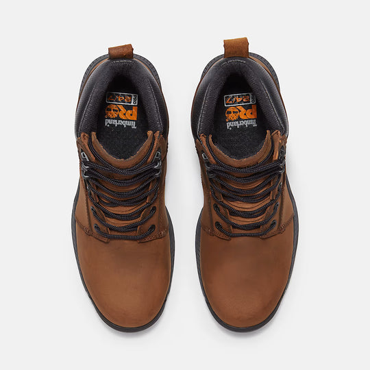 Timberland Pro Men's Montauk 6" Steel Toe Work Boot - Brown - TB0A63MBEM4 - Overlook Boots