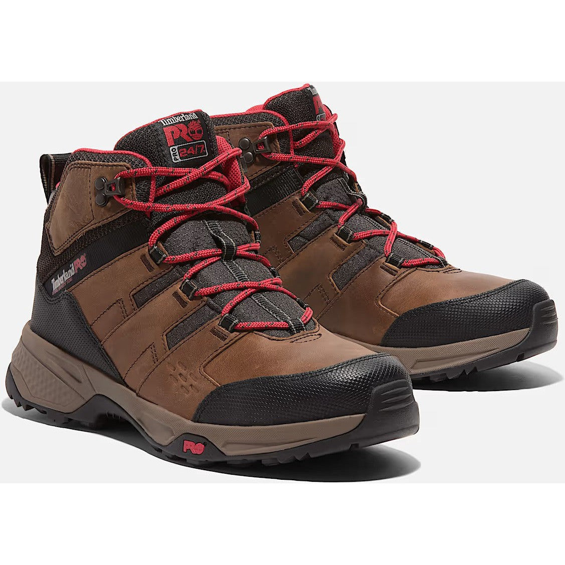 Timberland Pro Men's Switchback Lightweight Steel Toe Hiker Work Boot- Brown- TB0A6183214 - Overlook Boots