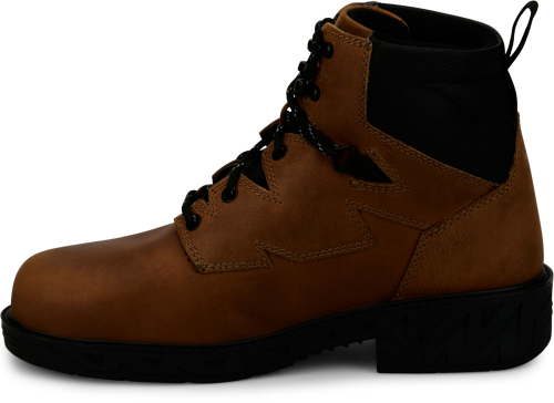 Justin Men's Gritland 6" Steel Toe Waterproof Work Boot - Brown - PD645
