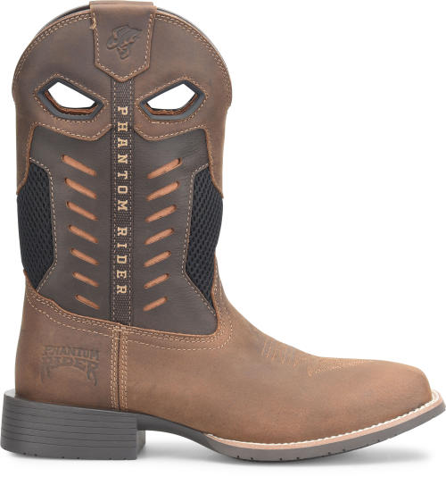 Phantom Rider Men's Rudess 11" Roper Western Work Boot - Brown - PH5041 7.5 / Medium / Brown - Overlook Boots