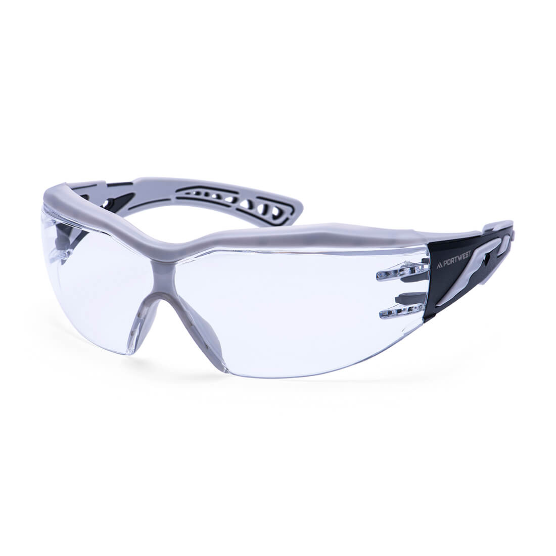 Portwest Dynamic Plus Safety Glasses - Clear - 12 Pack - PS20 Default Title - Overlook Boots