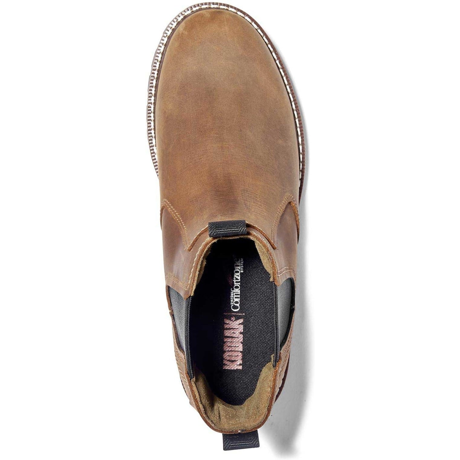 Kodiak Women's Bralorne Waterproof Slip Resistant Chelsea Work Boot -Brown- 4TEABN - Overlook Boots