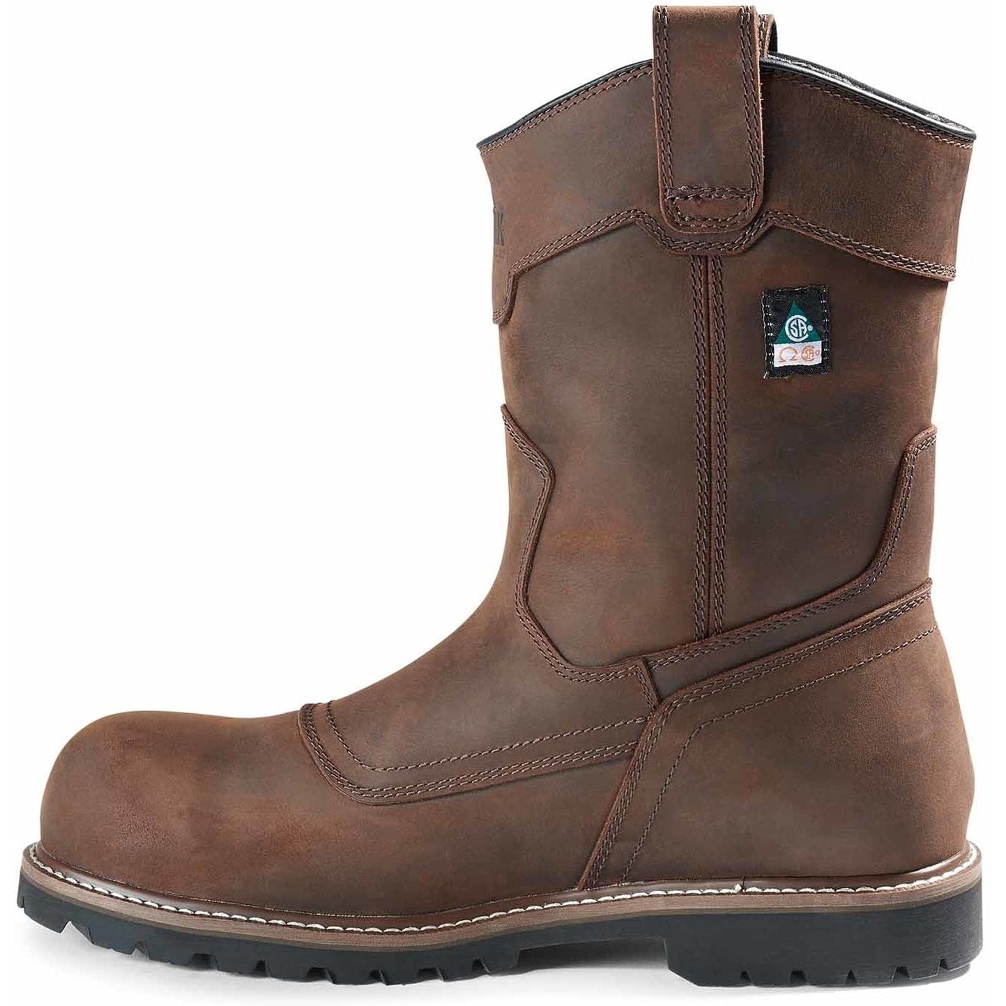 Kodiak Men's Mckinney Composite Toe Waterproof Wellington Work Boot -Brown- 4TERDB - Overlook Boots