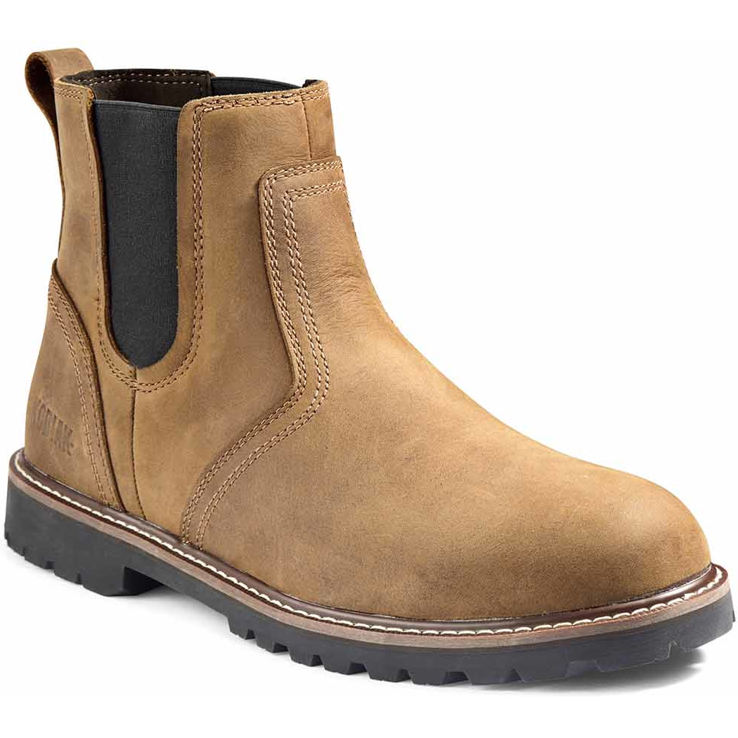 Kodiak Men's Mckinney Soft Toe WP Chelsea Work Boot -Brown- 4TESBN 7 / Wide / Brown - Overlook Boots