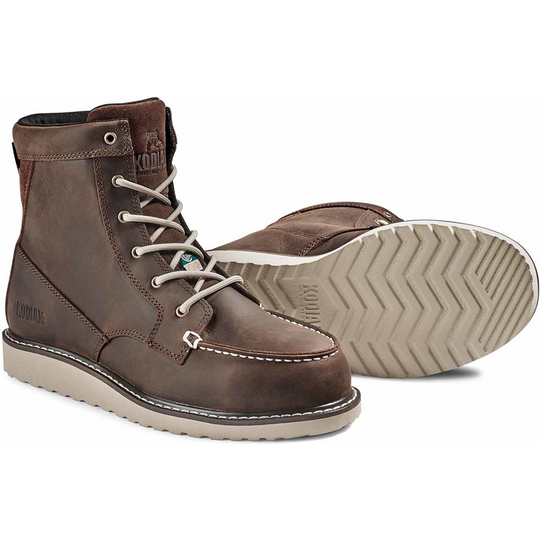 Kodiak Women's Whitton 6" Steel Toe Puncture Resist Safety Work Boot -Brown- 4TEYDB - Overlook Boots