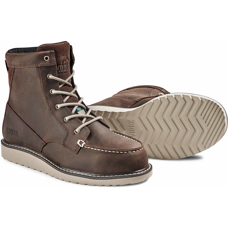 Kodiak Women's Whitton 6" Steel Toe Puncture Resist Safety Work Boot -Brown- 4TEYDB - Overlook Boots